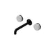 Nero Serenity Wall Basin Set 185mm Spout With Carrara Handle Matte Black