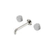 Nero Serenity Wall Basin Set 185mm Spout With Carrara Handle Brushed Nickel