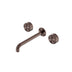 Nero Serenity Wall Basin Set 220mm Spout With Metal Handle Brushed Bronze