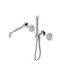 Nero Serenity Progressive Shower System With Spout With Carrara Handle And Slim Shower Brushed Nickel