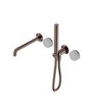 Nero Serenity Progressive Shower System With Spout With Carrara Handle And Slim Shower Brushed Bronze