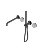 Nero Serenity Progressive Shower System With Spout With Carrara Handle And Slim Shower Gun Metal