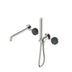 Nero Serenity Progressive Shower System With Spout With Verde Alpi Handle And Slim Shower Brushed Nickel
