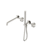 Nero Serenity Progressive Shower System With Spout With Metal Handle And Slim Shower Brushed Nickel