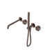 Nero Serenity Progressive Shower System With Spout With Metal Handle And Slim Shower Brushed Bronze