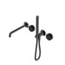 Nero Serenity Progressive Shower System With Spout With Marquina Black Handle And Slim Shower Gun Metal