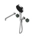 Nero Serenity Progressive Shower System With Spout With Verde Alpi Handle And Nero Serenity Hand Shower Chrome