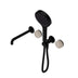 Nero Serenity Progressive Shower System With Spout With Rome Travertine Handle And Nero Serenity Hand Shower Matte Black