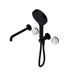 Nero Serenity Progressive Shower System With Spout With Arabescato Corchia Handle And Nero Serenity Hand Shower Matte Black