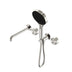 Nero Serenity Progressive Shower System With Spout With Metal Handle And Nero Serenity Hand Shower Brushed Nickel
