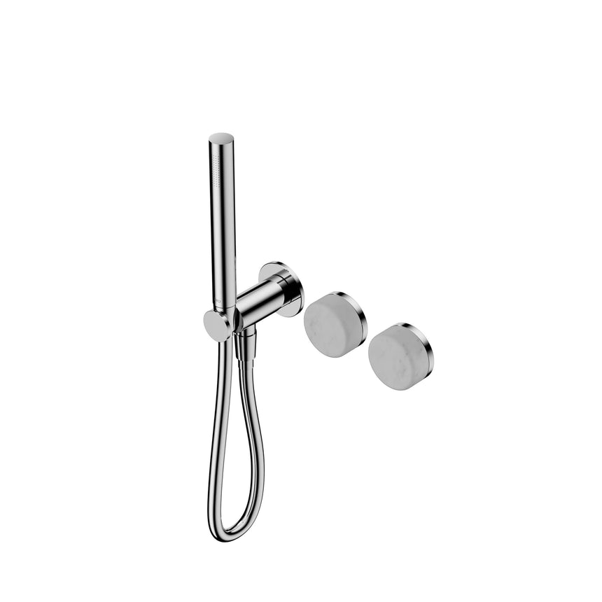 Nero Serenity Progressive Shower System With Carrara Handle And Slim Shower Chrome Tapware Nero Default Title