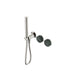 Nero Serenity Progressive Shower System With Verde Alpi Handle And Slim Shower Brushed Nickel