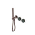Nero Serenity Progressive Shower System With Verde Alpi Handle And Slim Shower Brushed Bronze