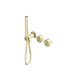 Nero Serenity Progressive Shower System With Metal Handle And Slim Shower Brushed Gold