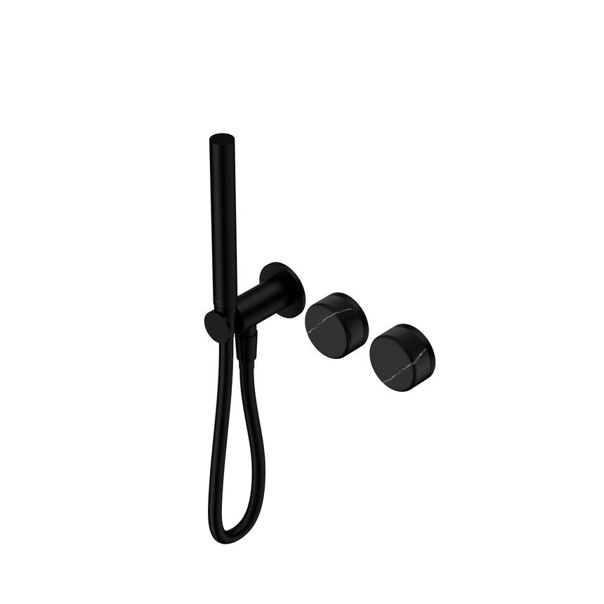 Nero Serenity Progressive Shower System With Marquina Black Handle And Slim Shower Matte Black Tapware Nero Default Title