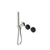 Nero Serenity Progressive Shower System With Marquina Black Handle And Slim Shower Brushed Nickel