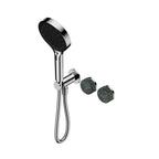 Nero Serenity Progressive Shower System With Verde Alpi Handle And Nero Serenity Hand Shower Chrome