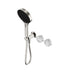 Nero Serenity Progressive Shower System With Arabescato Corchia Handle And Nero Serenity Hand Shower Brushed Nickel