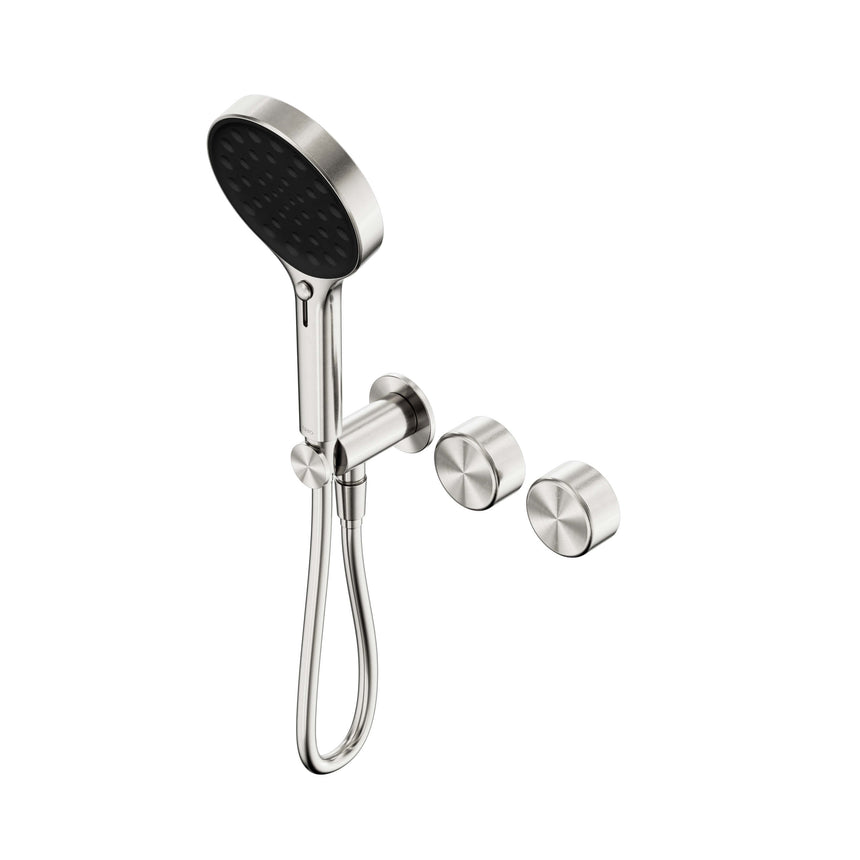Nero Serenity Progressive Shower System With Metal Handle And Nero Serenity Hand Shower Brushed Nickel Tapware Nero Default Title