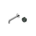 Nero Serenity Progressive Wall Basin Mixer 160mm Spout With Verde Alpi Handle Chrome