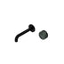 Nero Serenity Progressive Wall Basin Mixer 160mm Spout With Verde Alpi Handle Matte Black