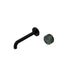 Nero Serenity Progressive Wall Basin Mixer 185mm Spout With Verde Alpi Handle Matte Black