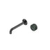 Nero Serenity Progressive Wall Basin Mixer 185mm Spout With Verde Alpi Handle Gun Metal
