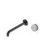 Nero Serenity Progressive Wall Basin Mixer 220mm Spout With Carrara Handle Gun Metal