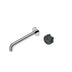 Nero Serenity Progressive Wall Basin Mixer 220mm Spout With Verde Alpi Handle Chrome