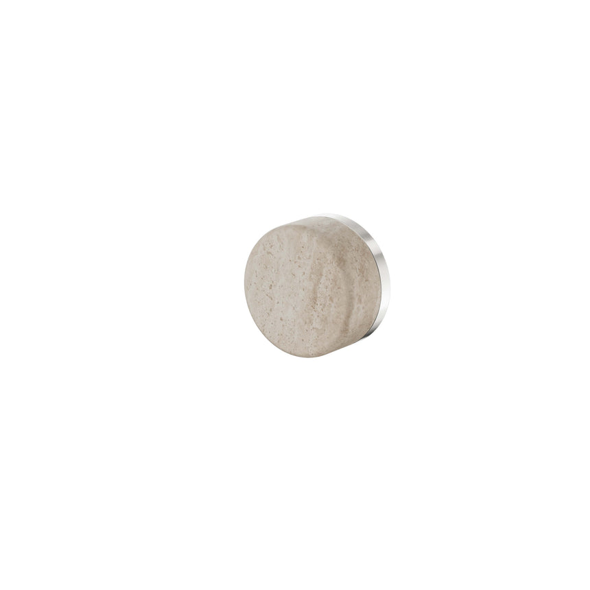 Nero Serenity Progressive Shower Mixer With Rome Travertine Handle Brushed Nickel Tapware Nero Default Title