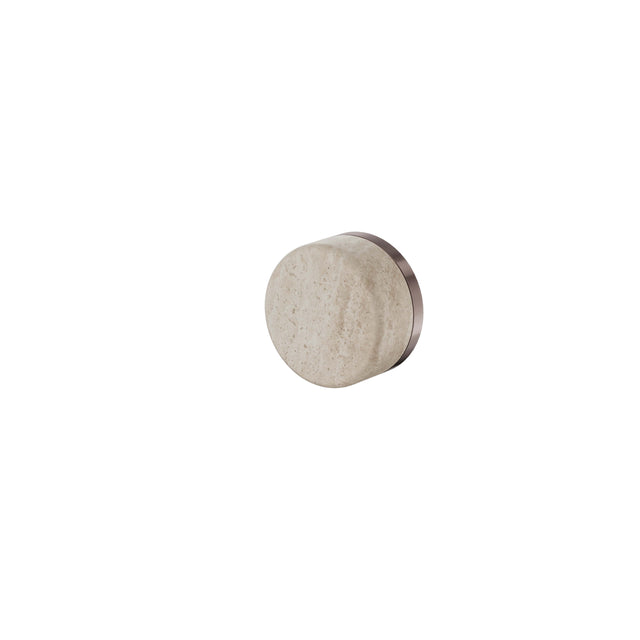 Nero Serenity Progressive Shower Mixer With Rome Travertine Handle Brushed Bronze Tapware Nero Default Title
