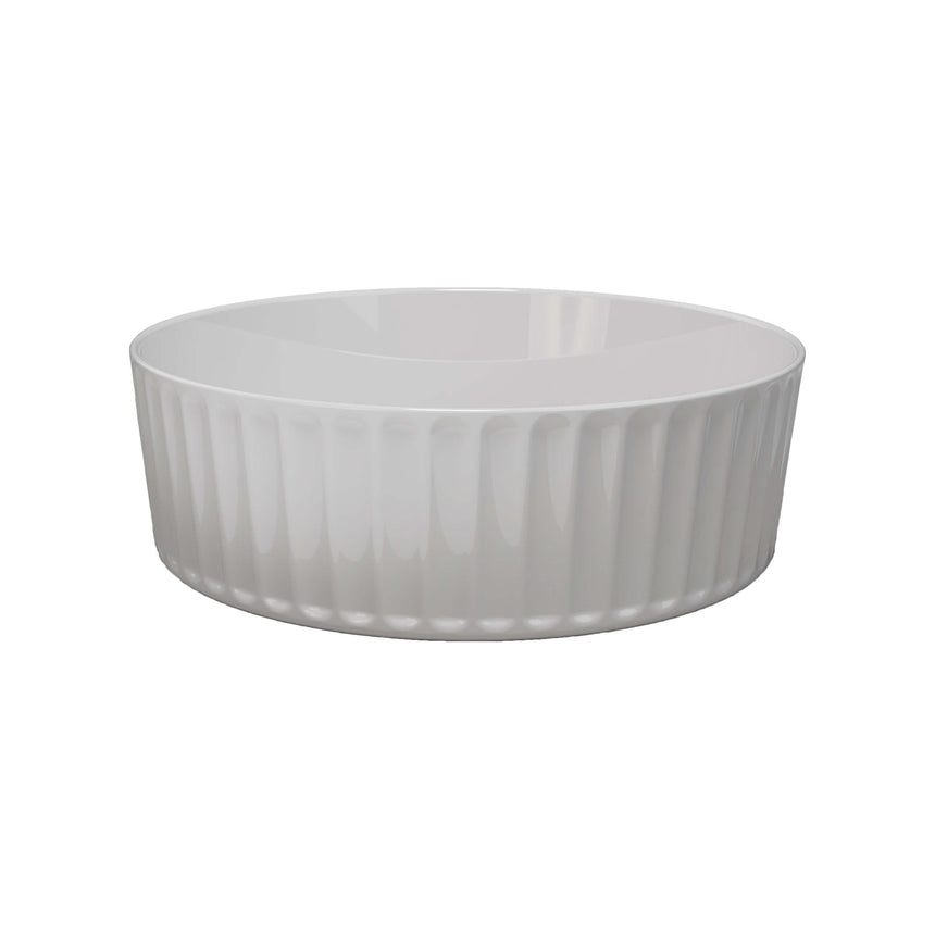 Allure Flute Basin 365mm Gloss White Bathroom Basin Timberline