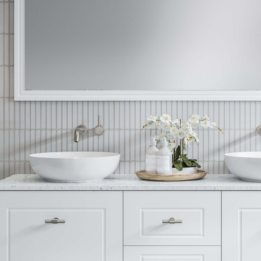 Chase Basin 400mm Matt White Bathroom Basin Timberline