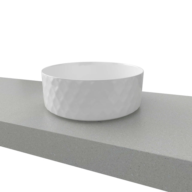 Diamond Basin 360mm Matt White Bathroom Basin Timberline Default Title