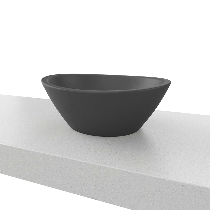 Elite Basin 415mm Matt Black Bathroom Basin Timberline