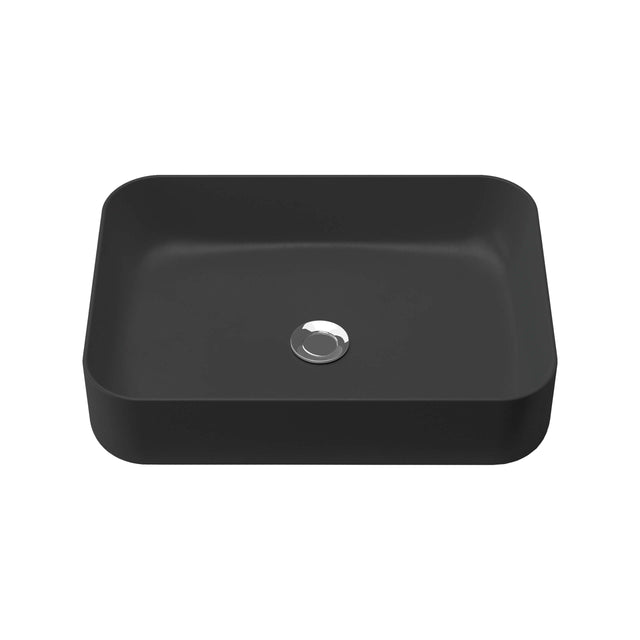 Enchant Basin 500mm Matt Black Bathroom Basin Timberline Default Title