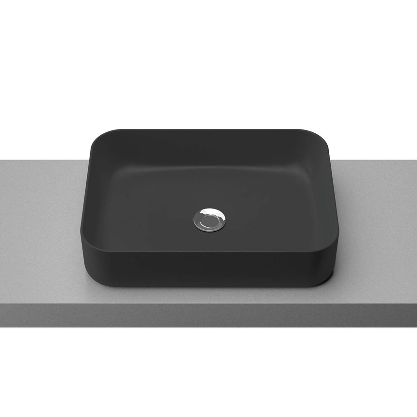 Enchant Basin 500mm Matt Black Bathroom Basin Timberline