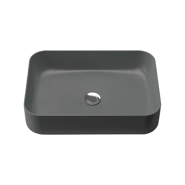 Enchant Basin 500mm Matt Grey Bathroom Basin Timberline Default Title