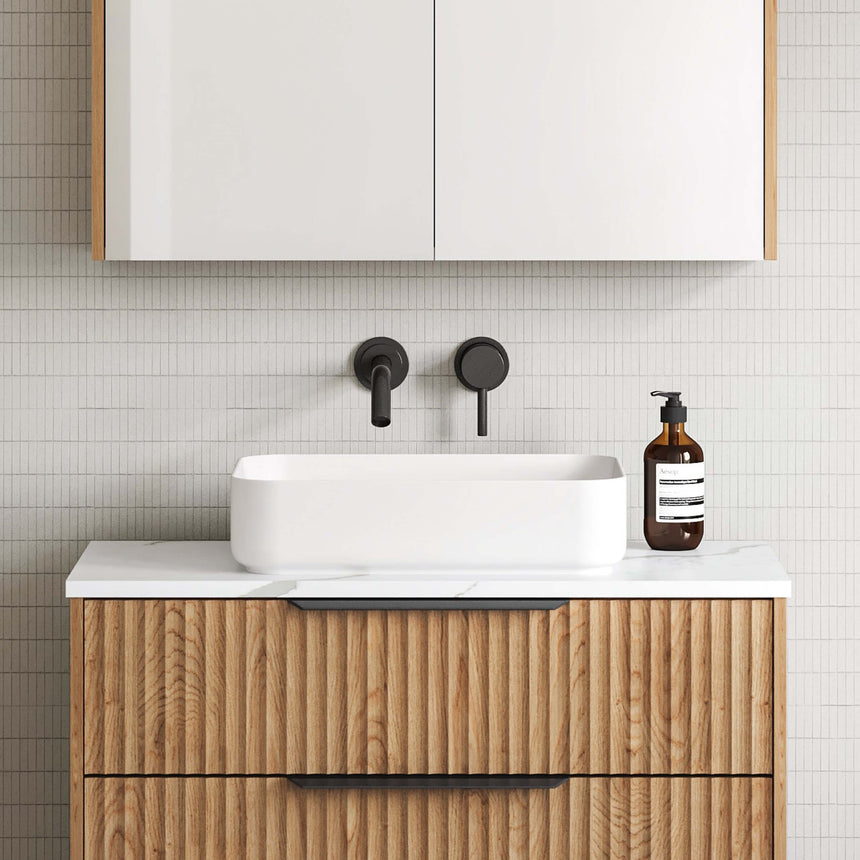 Enchant Basin 500mm Matt White Bathroom Basin Timberline