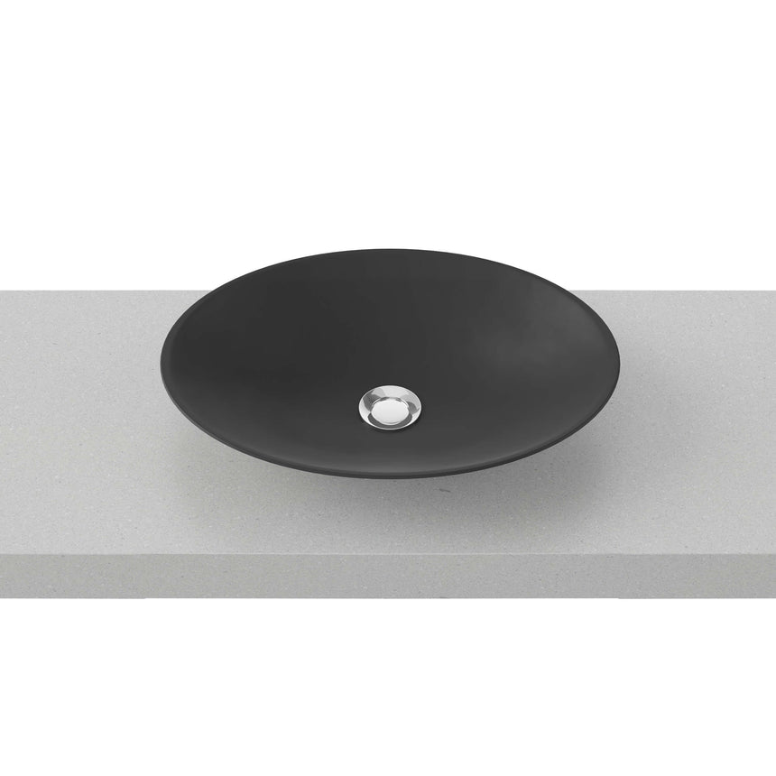 Feather Basin 510mm Matt Black Bathroom Basin Timberline