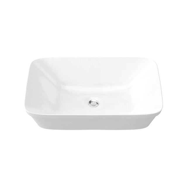 George Basin 600mm Gloss White Bathroom Basin Timberline Default Title