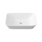 George Basin 600mm Matt White