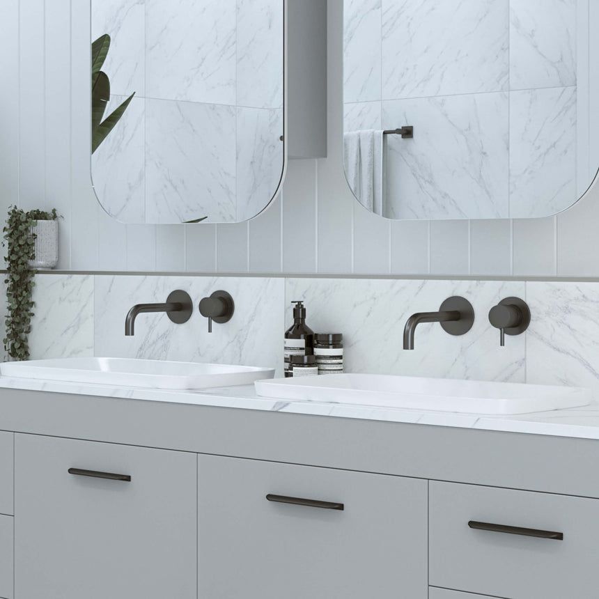 George Basin 600mm Matt White Bathroom Basin Timberline