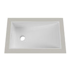 Mini Rectangle Undermount Basin 430mm Gloss White