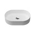 Oval Flute Basin 490mm Gloss White