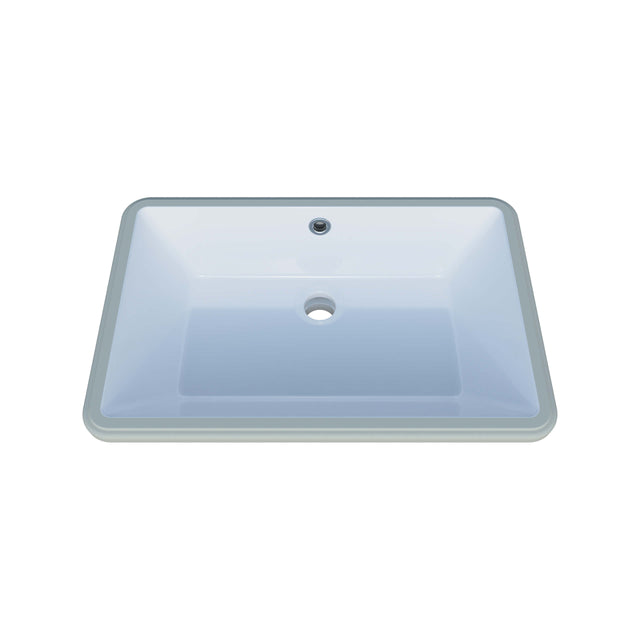Rectangle Undermount Basin 530mm Gloss White Bathroom Basin Timberline Default Title