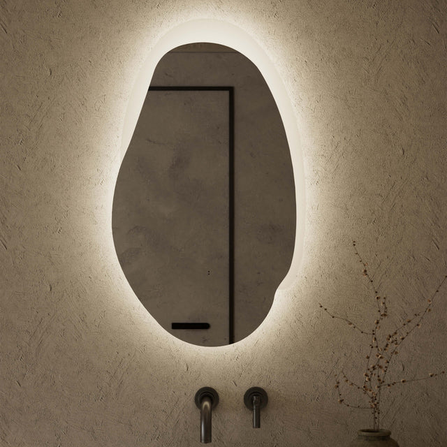 Aulic Evanston LED Mirror 530mm with Matte White Acrylic Edge LED Frameless Mirror Aulic Default Title