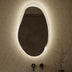 Aulic Evanston LED Mirror 530mm with Matte Grey Acrylic Edge