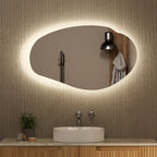 Aulic Evanston LED Mirror 1100mm with Matte White Acrylic Edge