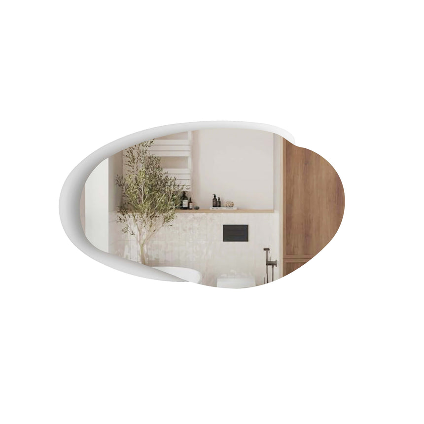 Aulic Evanston LED Mirror 1100mm with Matte White Acrylic Edge LED Frameless Mirror Aulic